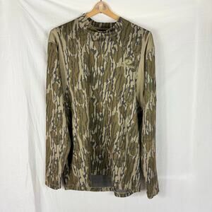 EHG Elite Mossy Oak Bottomland XL Mock Neck Base Layer Hunting Shirt Pullover